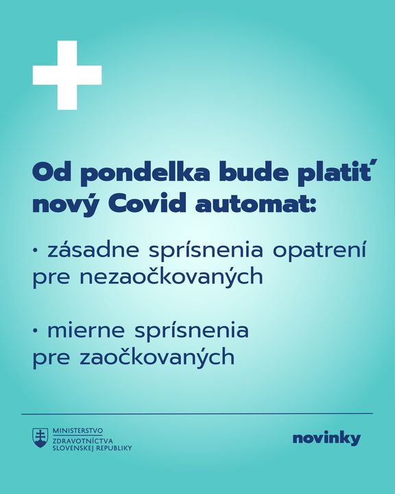 OD PONDELKA BUDE PLATIŤ NOVÝ COVID AUTOMAT 🚦

Dočasne sa do praxe uvádza lockdown pre nezaočkovaných. Nový COVID automat výrazne…