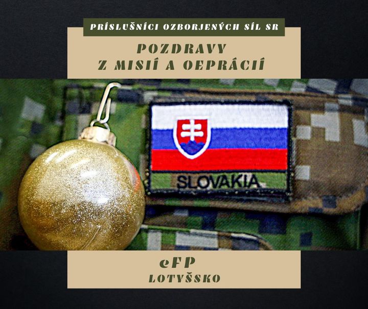 🎄✉️ POZDRAV Z OPERÁCIE eFP V LOTYŠSKU

🇱🇻 Z operácie Posilnená predsunutá prítomnosť NATO (Enhanced Forward Presence – eFP) v Lo…