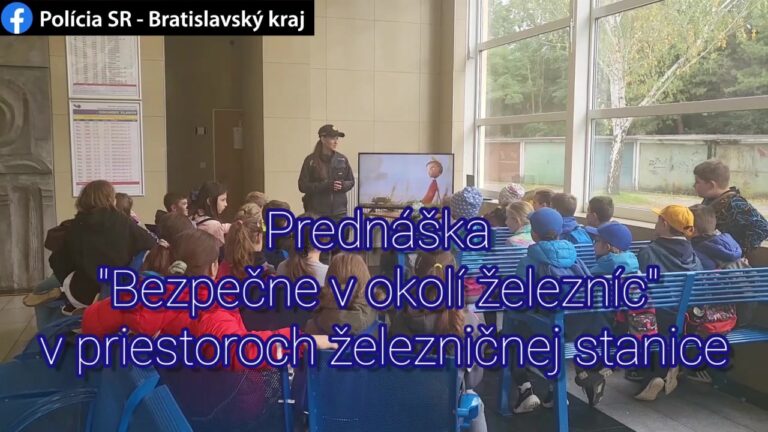 PREDNÁŠKA V PRIESTOROCH ŽELEZNIČNEJ STANICE 🚂

🚆V rámci týždňa bezpečnosti na železnici preventisti bratislavského kraja informo…