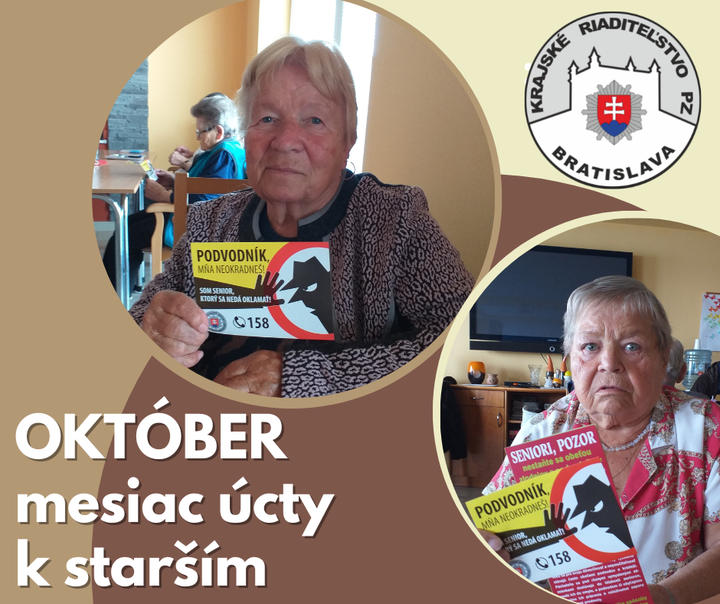 OKTÓBER – MESIAC ÚCTY K STARŠÍM 👵👨‍🦳

💛Úcta k starším ľuďom by mala byť prirodzenou súčasťou nášho života, mala by byť spontánna…