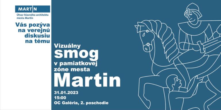 🏙️ Verejná diskusia na tému vizuálny smog

🙋🏼Útvar hlavného architekta mesta Martin organizuje verejnú diskusiu na tému vizuálny…