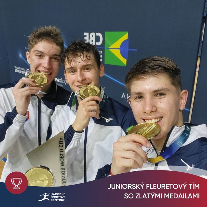 Juniorský 🤺 fleuretový tím Slovenska 🏆 triumfoval na juniorskom Svetovom pohári v 🇧🇷 brazílskom Sao Paulo. Trojica Árpád Fazekas…