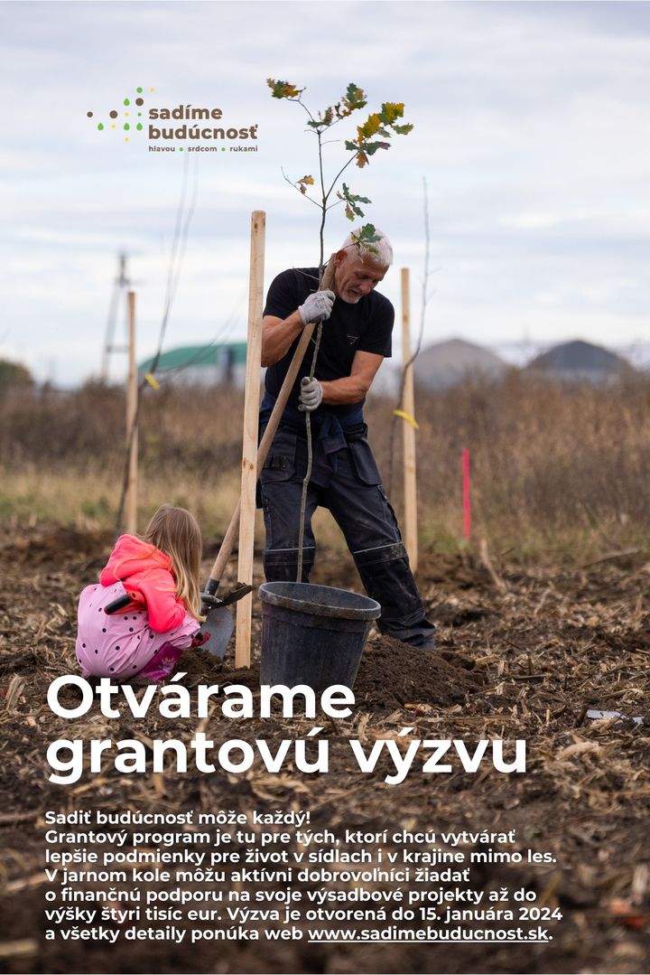 🤩🤗 Sadíme budúcnosť opäť hľadá dobrovoľníkov, ktorí chcú na jar sadiť stromy. Získať môžu financie na stromy, náradie aj následn…