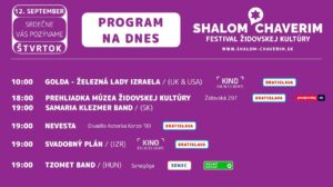 ✡️🙏 FESTIVAL ŽIDOVSKEJ KULTÚRY POKRAČUJE V SUCHU A POD STRECHOU