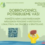 🌧️Bratislavské dobrovoľnícke centrum reaguje na vzniknutú situáciu po povodniach náborom dobrovoľníkov na pomoc v oblastiach zas…