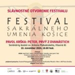 FESTIVAL SAKRÁLNEHO UMENIA OTVORÍ SVOJE BRÁNY UŽ TÚTO NEDEĽU 🎶🎻✨