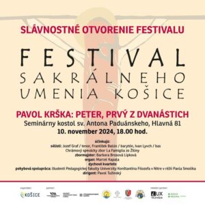 FESTIVAL SAKRÁLNEHO UMENIA OTVORÍ SVOJE BRÁNY UŽ TÚTO NEDEĽU 🎶🎻✨